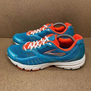 Brooks Launch Womens Running Shoes Caribbean Sea/Fiery Coral Size 11 Lightweight